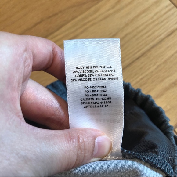 Aritzia The Group Babaton Grey Plaid Jimmy Pants - Picture 6 of 7